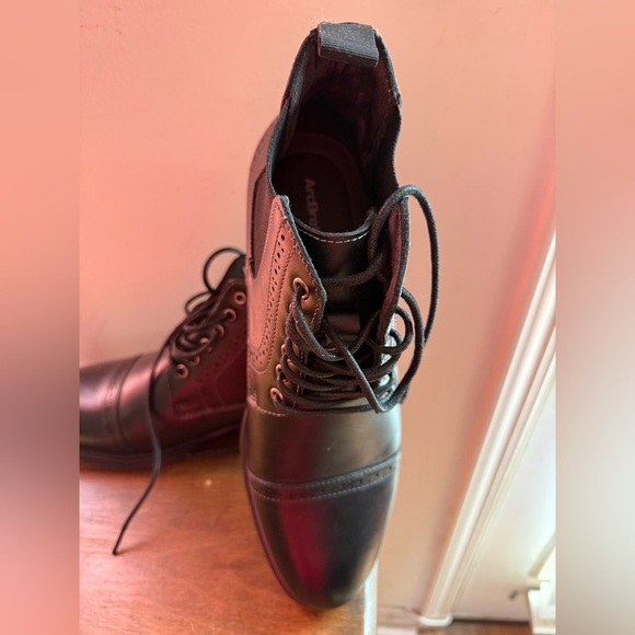 ArcBrothers Leather Chelsea Lace Up Boots main image 10